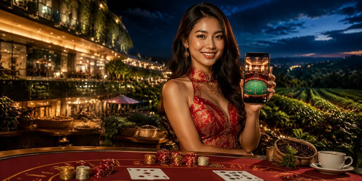 Người chơi casino di động trên bãi biển Mũi Né