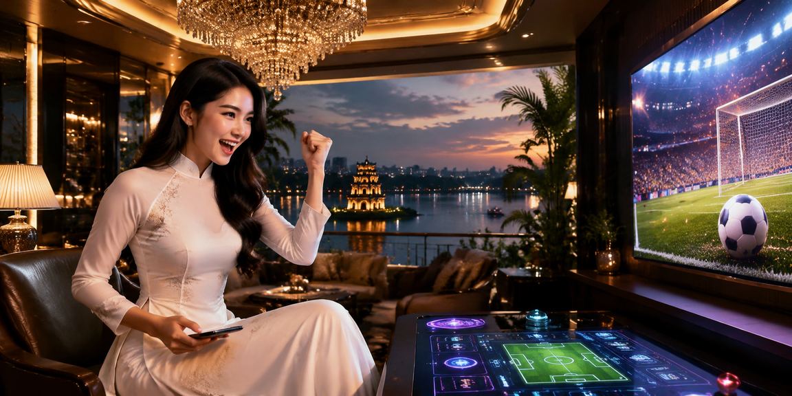 Người dùng Hà Nội theo dõi giải esports LMHT và kiểm tra ưu đãi cá cược mặc áo dài truyền thống